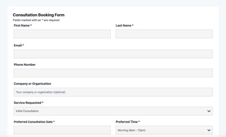 consultation booking form 768x466