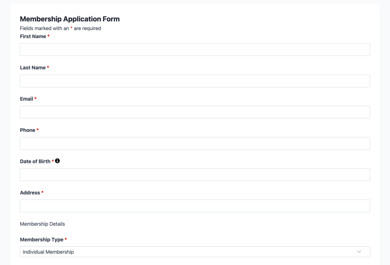 membership application form 768x521