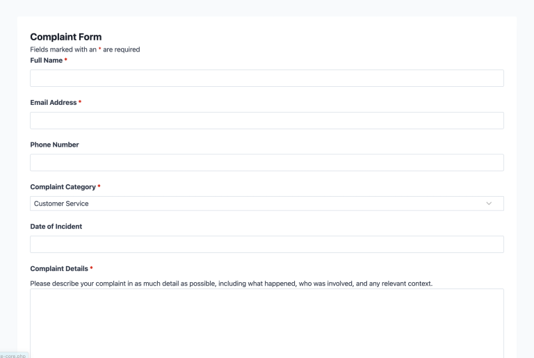 complaint form 768x515