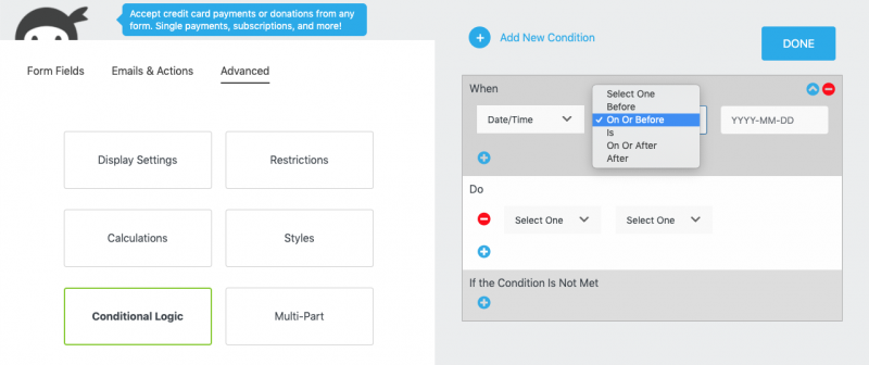 How to Use the Conditional Logic Add-On | Ninja Forms