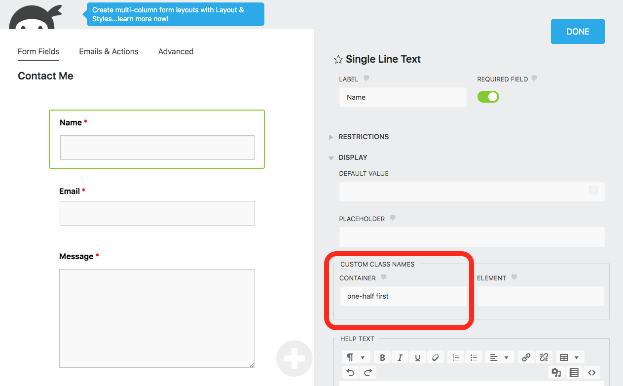 Styling Your Forms - Ninja Forms