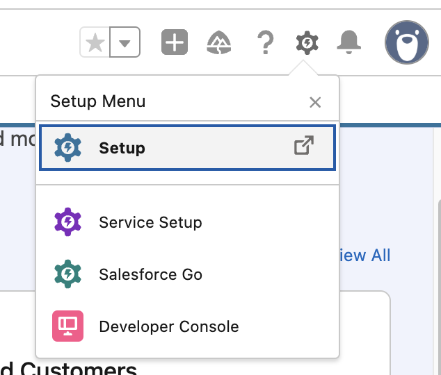 Salesforce - Setup Menu