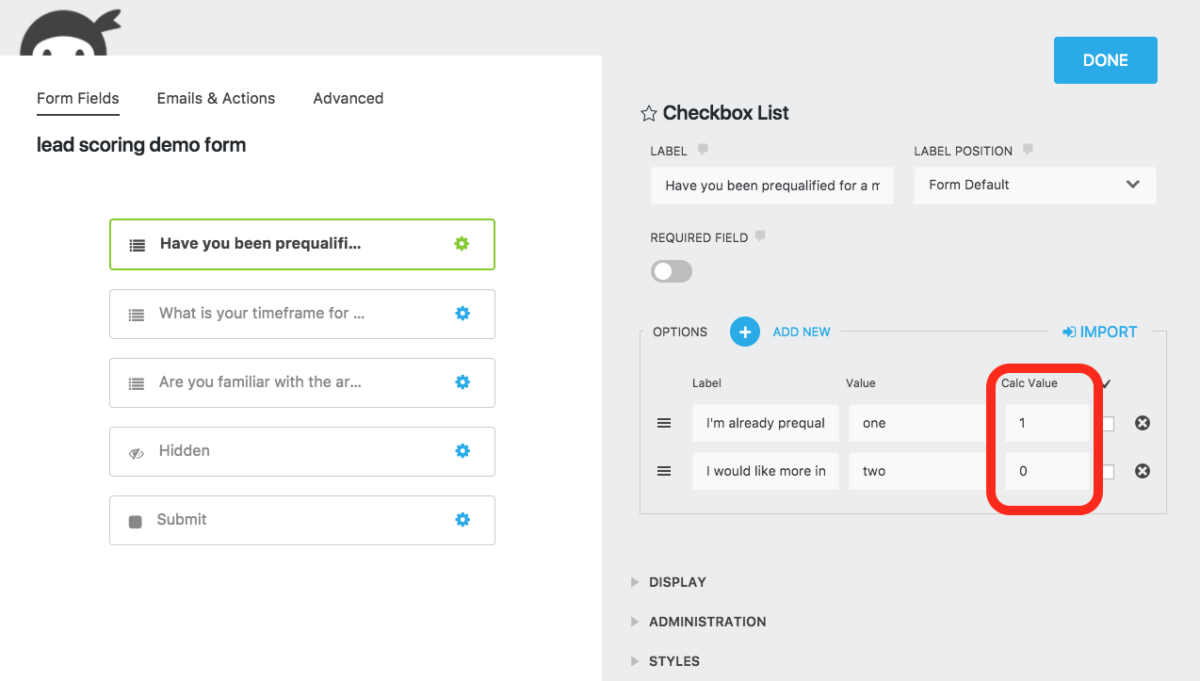How to Setup Lead Scoring with WordPress - Ninja Forms