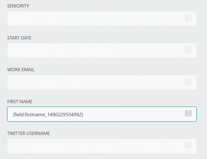 mapping first name from ninja forms to hubspot fields