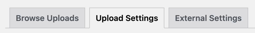file uploads settings in wordpress
