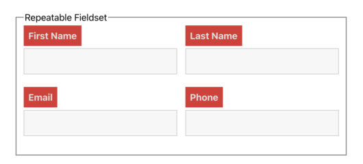 Repeat Input Field Form How to Style Repeater Fields in WordPress - Ninja Forms