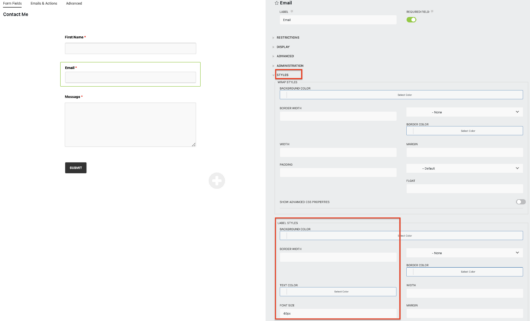 How to Customize Wordpress Forms (Font Styling)