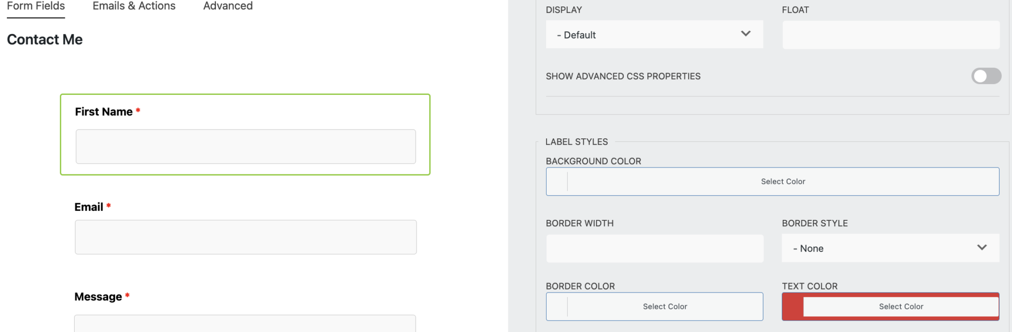 How to Customize Wordpress Forms (Font Styling)