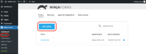 How to Create a New WordPress Form | Ninja Forms Guide