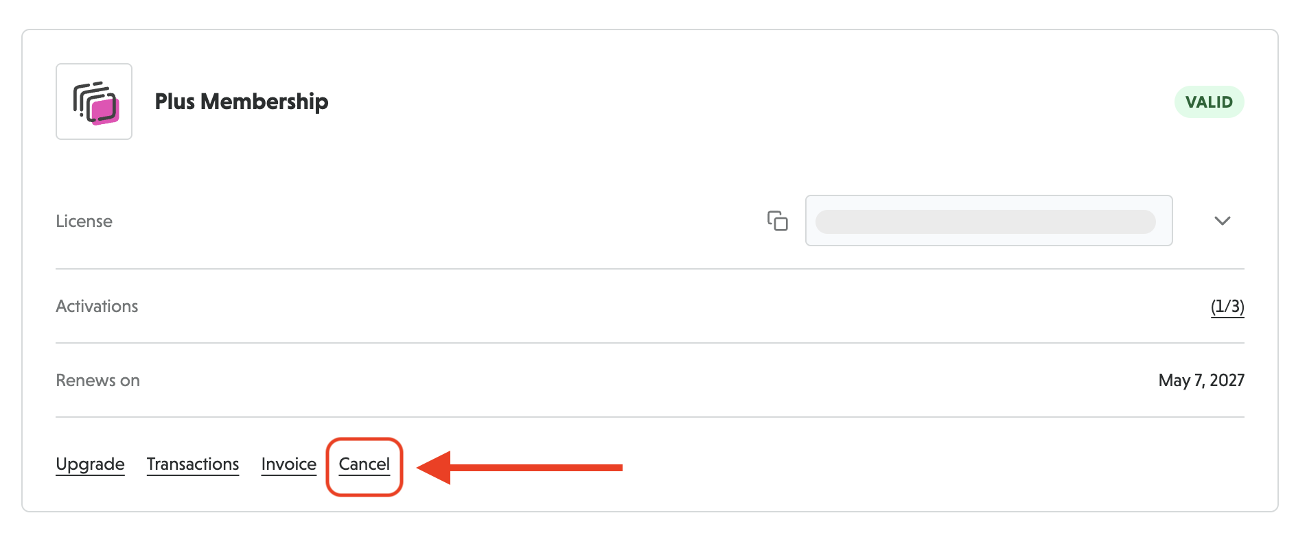 subscription cancellation