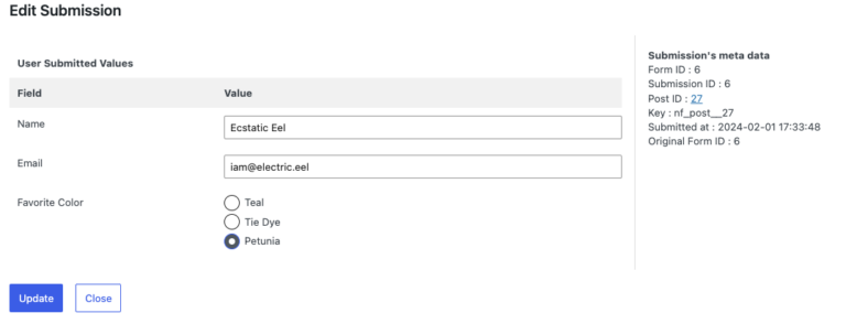 Submission Management - Ninja Forms