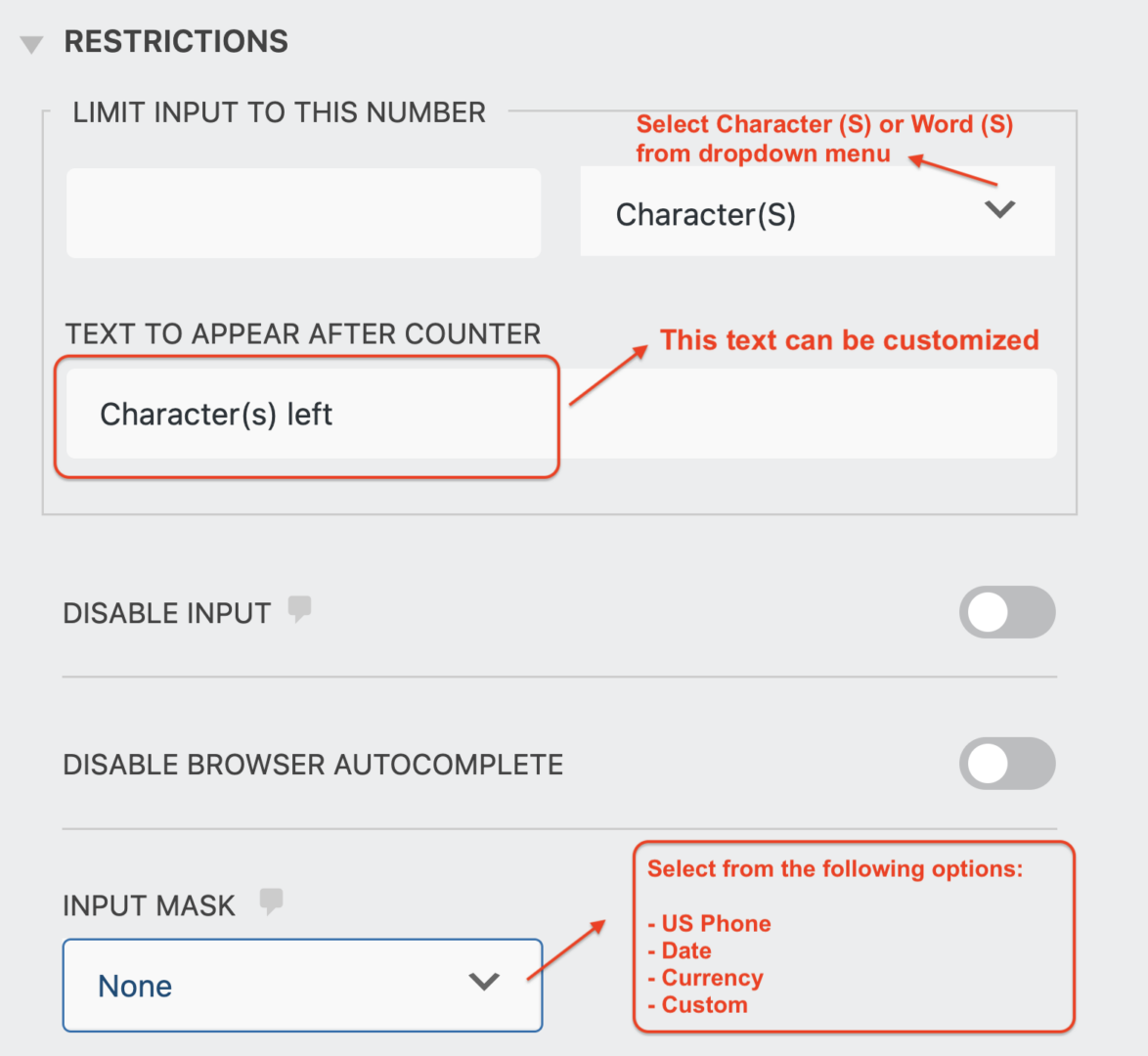 Limit the Number Characters in a WordPress Form Field