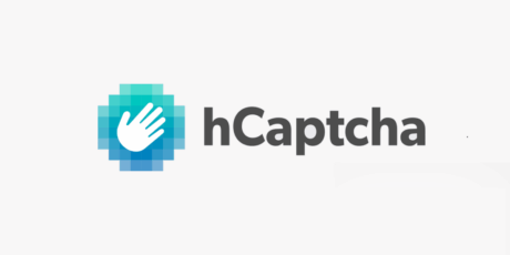 hcaptcha waving hand logo followed by hcaptcha text