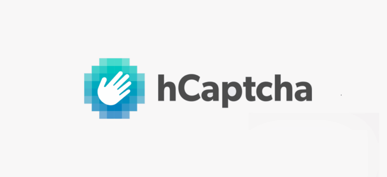 hcaptcha waving hand logo followed by hcaptcha text