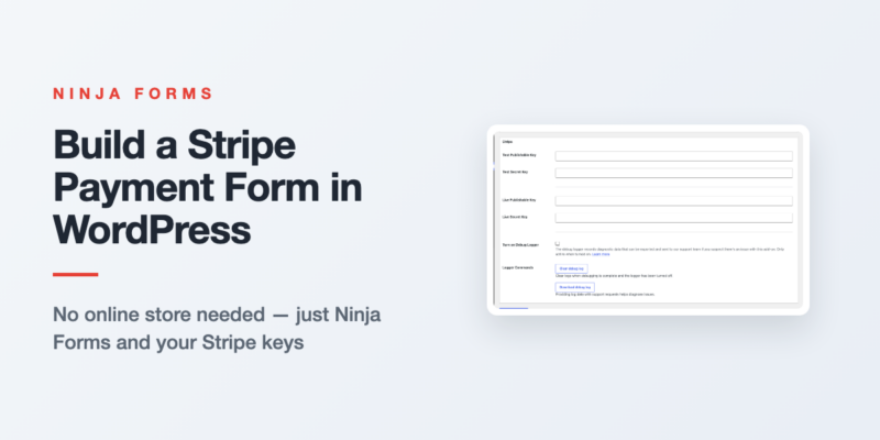 Ninja Forms Stripe payment form in WordPress with a trek option, a quantity field, and a live order total