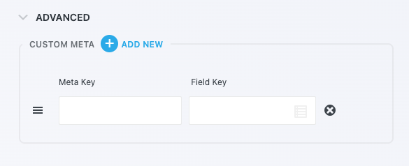 Custom user meta key mapping in the Register User action connecting form fields to WordPress user data