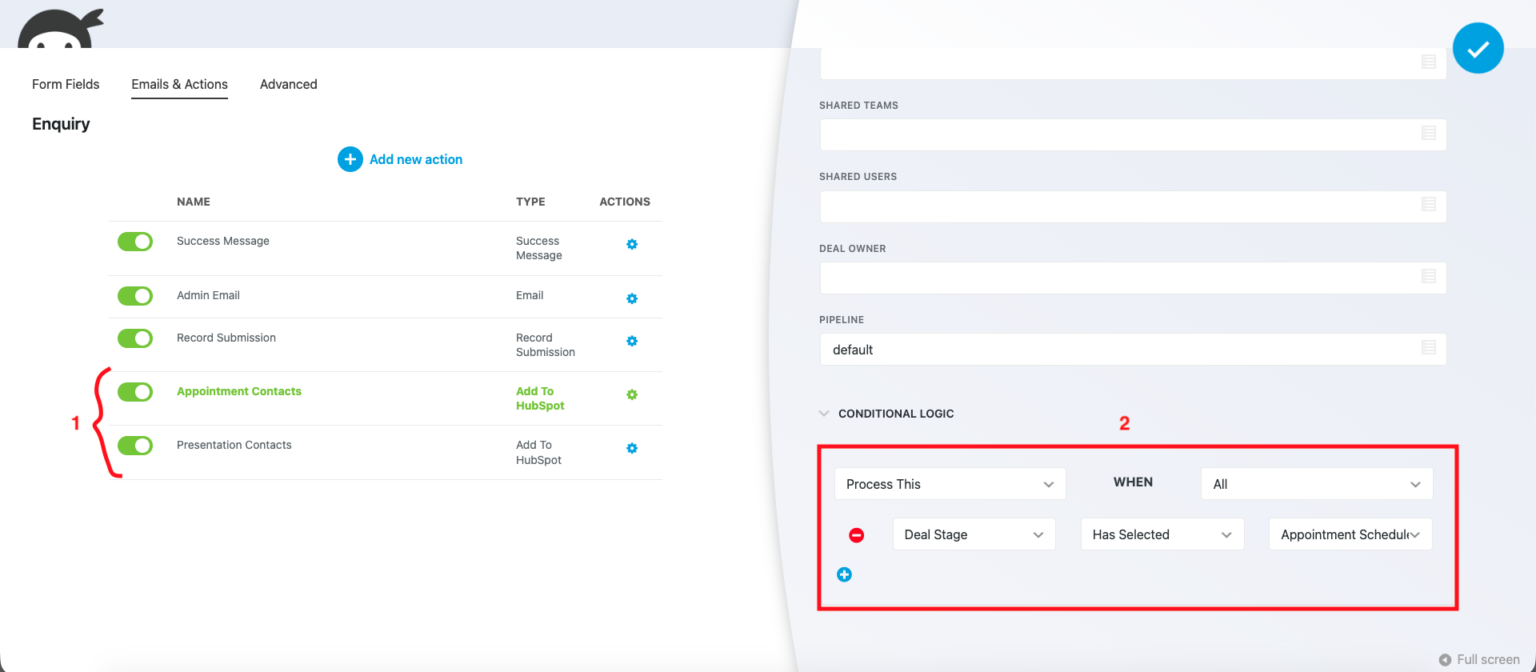 HubSpot WordPress Plugin for CRM Forms | Ninja Forms